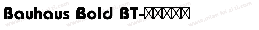 Bauhaus Bold BT字体转换